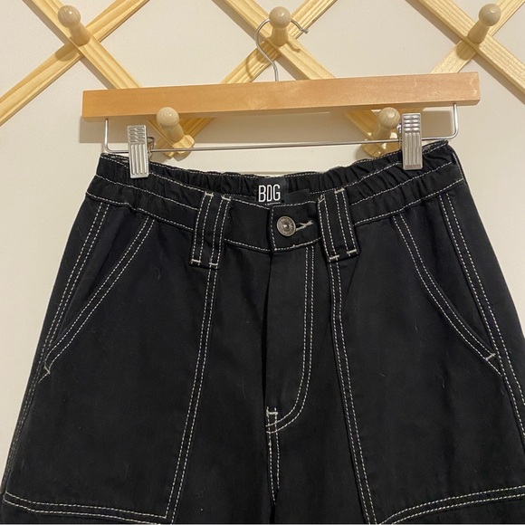 BDG The Skate Jean in Black with White Stitching size 26 - Picture 3 of 10